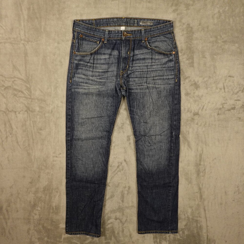 Leviโs SilverTab Slim Jeans Menโs 36x34โ Blue Vintage Streetwear Denim